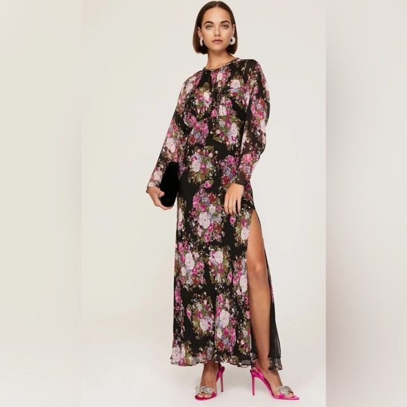 LoveShackFancy Dresses & Skirts - LoveShackFancy Daya Gown Floral Long Sleeve Maxi Dress size 6